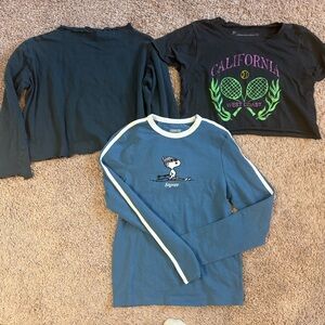 Zara Girls long sleeve tops 11/12